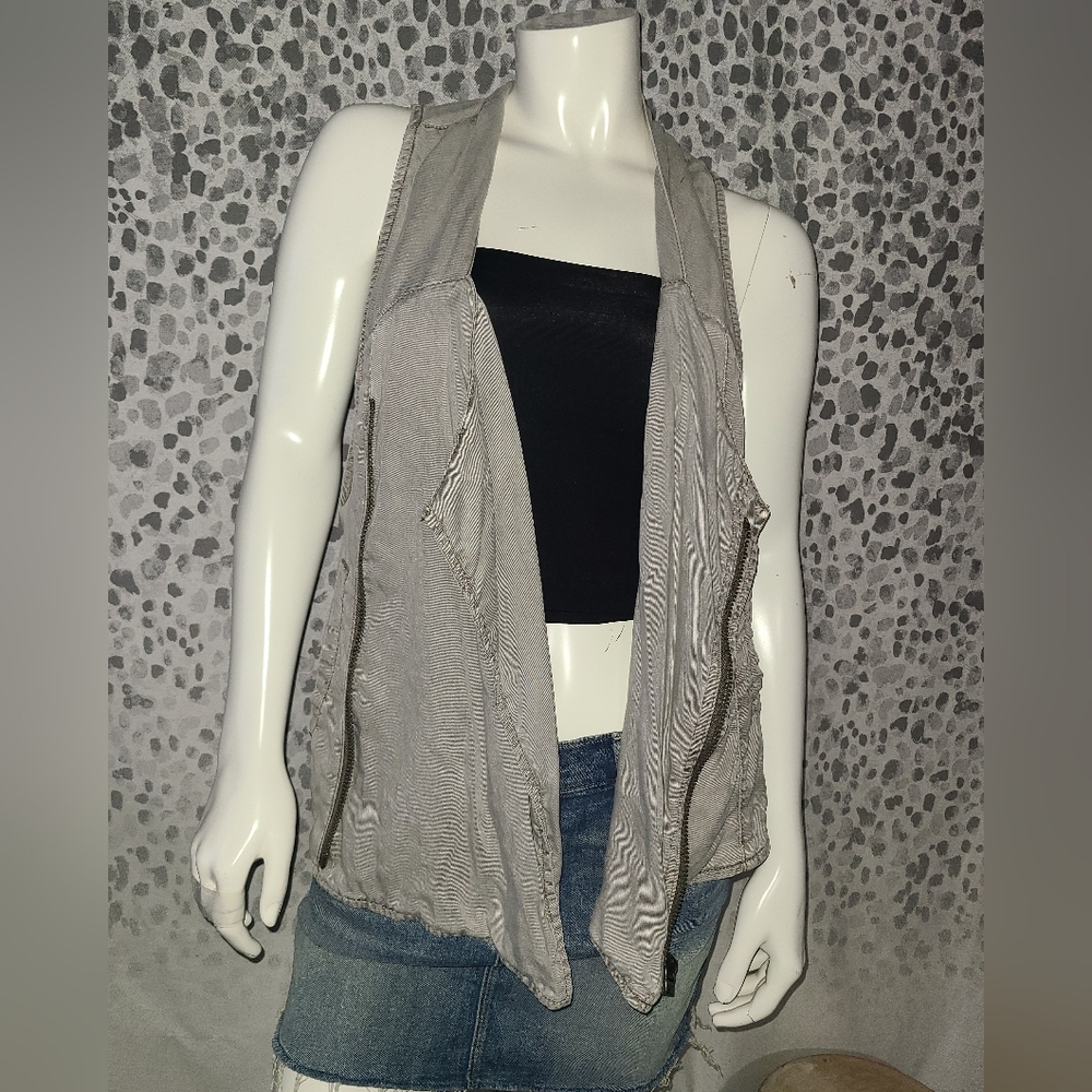Free People Split Back Vest Size Large